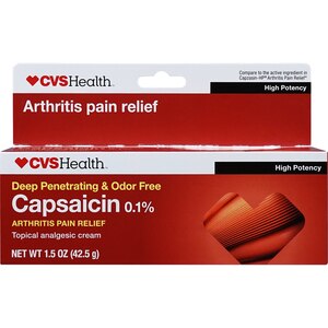 CVS Health Arthritis Pain Relief Capsaicin 0.1% Cream, 1.5 Oz