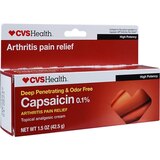 CVS Health Arthritis Pain Relief Capsaicin 0.1% Cream, 1.5 OZ, thumbnail image 2 of 4