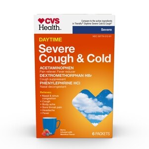 CVS Health Severe Cough & Cold Drink Packets, Daytime