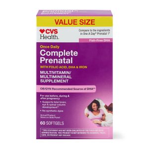 CVS Health Prenatal with DHA & Folic Acid Softgels, 60 CT