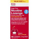 CVS Health Nicotine Polacrilex Lozenges 2mg, 168CT, Cherry, thumbnail image 2 of 6