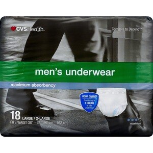 CVS Health Men's Underwear, Maximum Absorbency