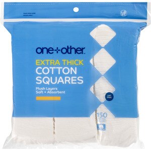 One+other Extra Thick Premium Cotton Squares, 150 Ct , CVS