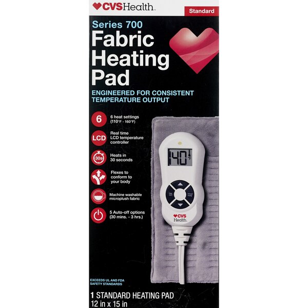 CVS Health Series 700 Fabric Heating Pad Pick Up In Store TODAY at CVS