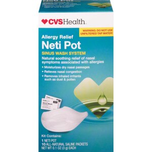 CVS Health Allergy  Relief  Neti  Pot  Sinus Wash System with 