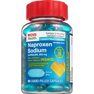 CVS Health Naproxen Sodium 220 MG Liquidid-Filled Capsules, 80 Ct