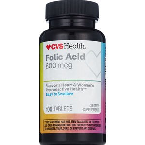 CVS Health Folic Acid Tablets, 100 Ct