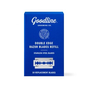 Goodline Grooming Co. - Hojas de doble filo de repuesto para rasuradora de hombre, 10 u.