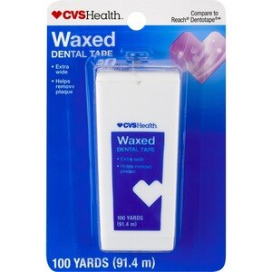 CVS Health Waxed Dental Tape, 91.4 M - 100 Yd