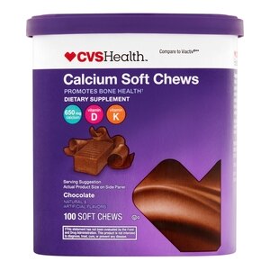CVS Health - Tabletas masticables de calcio, sabor Milk Chocolate