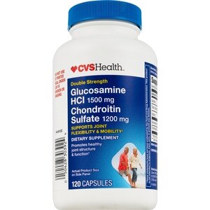 CVS Health - Glucosamina y condroitina en cápsulas, 120 u.