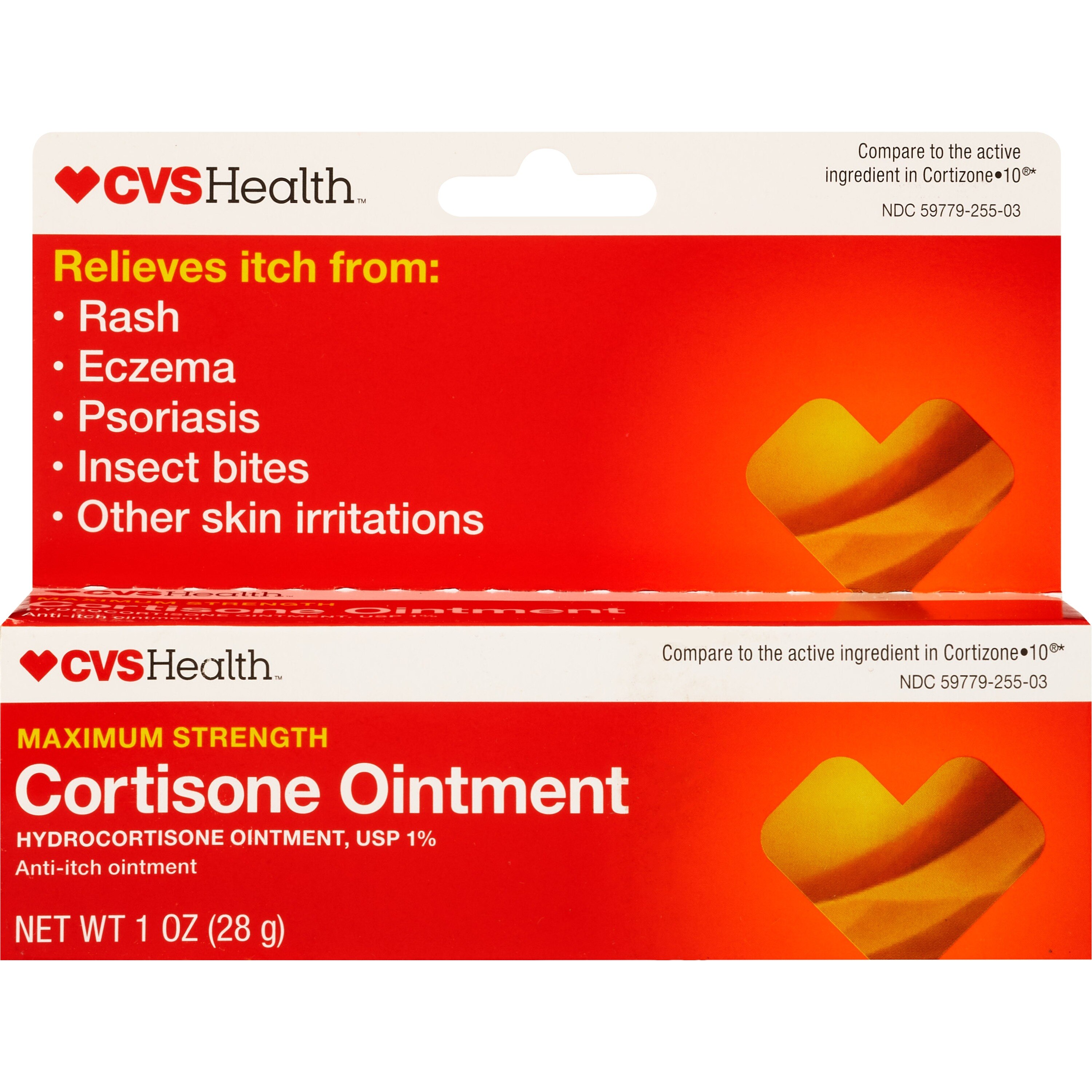 CVS Health Maximum Strength Cortisone Anti-Itch Ointment, 1 Oz