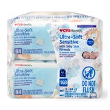 CVS Health Ultra-Soft Sensitive Cleansing Wipes, 84 CT, 2 PK, thumbnail image 1 of 5