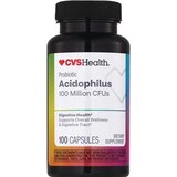 CVS Health Probiotic Acidophilus Capsules, 100 CT, thumbnail image 1 of 6
