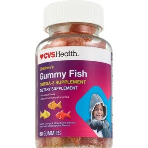 CVS Health - Gomitas de Omega-3 con DHA, con forma de peces, sabores surtidos
