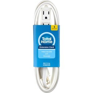 Total Home 8 Feet Indoor Cord, White , CVS