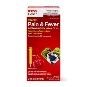 CVS Health Infants' Pain & Fever, 2 OZ, Grape