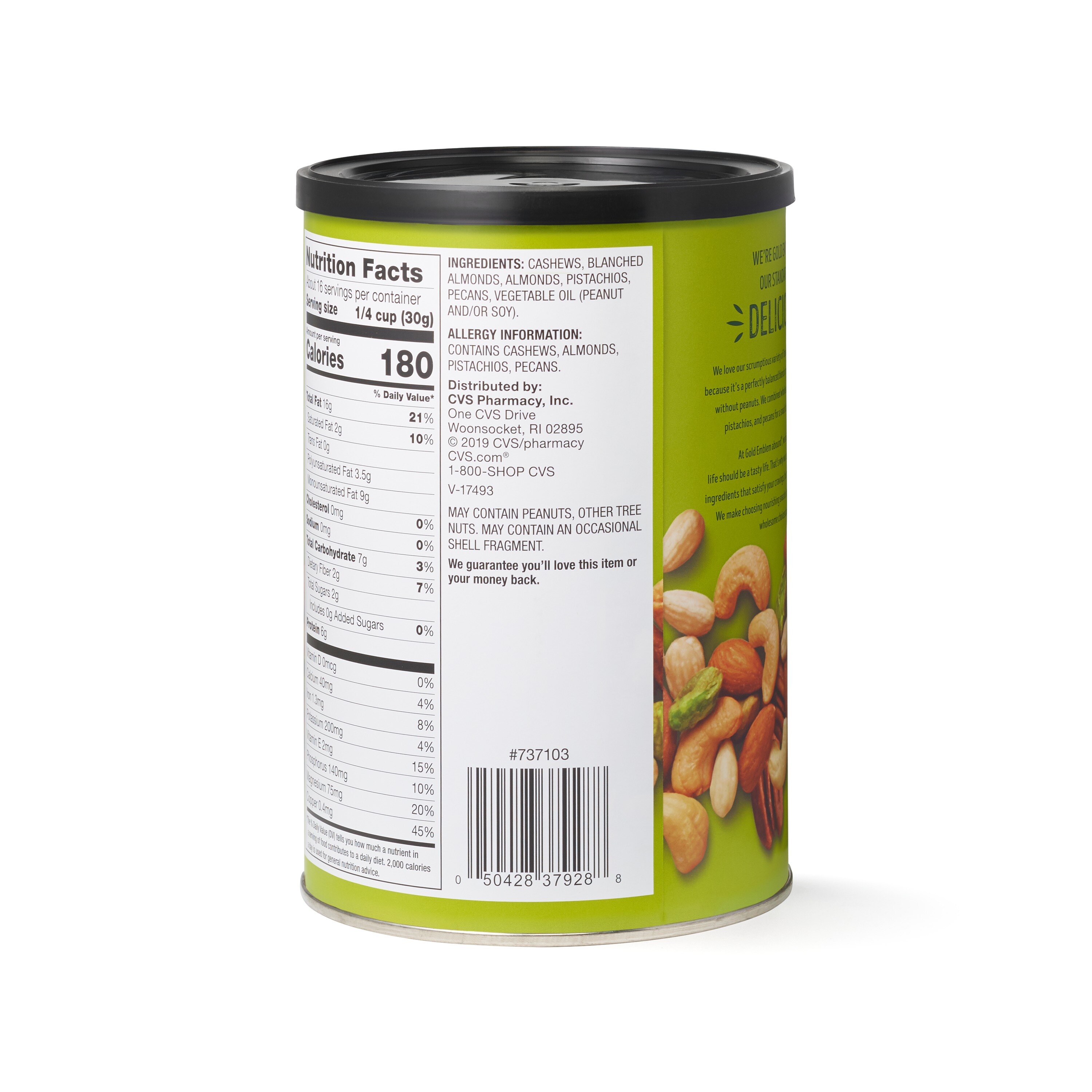 Gold Emblem Abound Unsalted Deluxe Mixed Nuts, 17 OZ Pick Up In Store