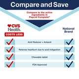 CVS Health Dual-Action Complete Acid Reducer & Antacid Chewable Tablet, thumbnail image 3 of 7