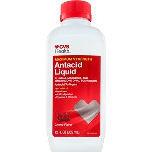 CVS Health Maximum Strength Antacid Liquid, Cherry, 12 Oz