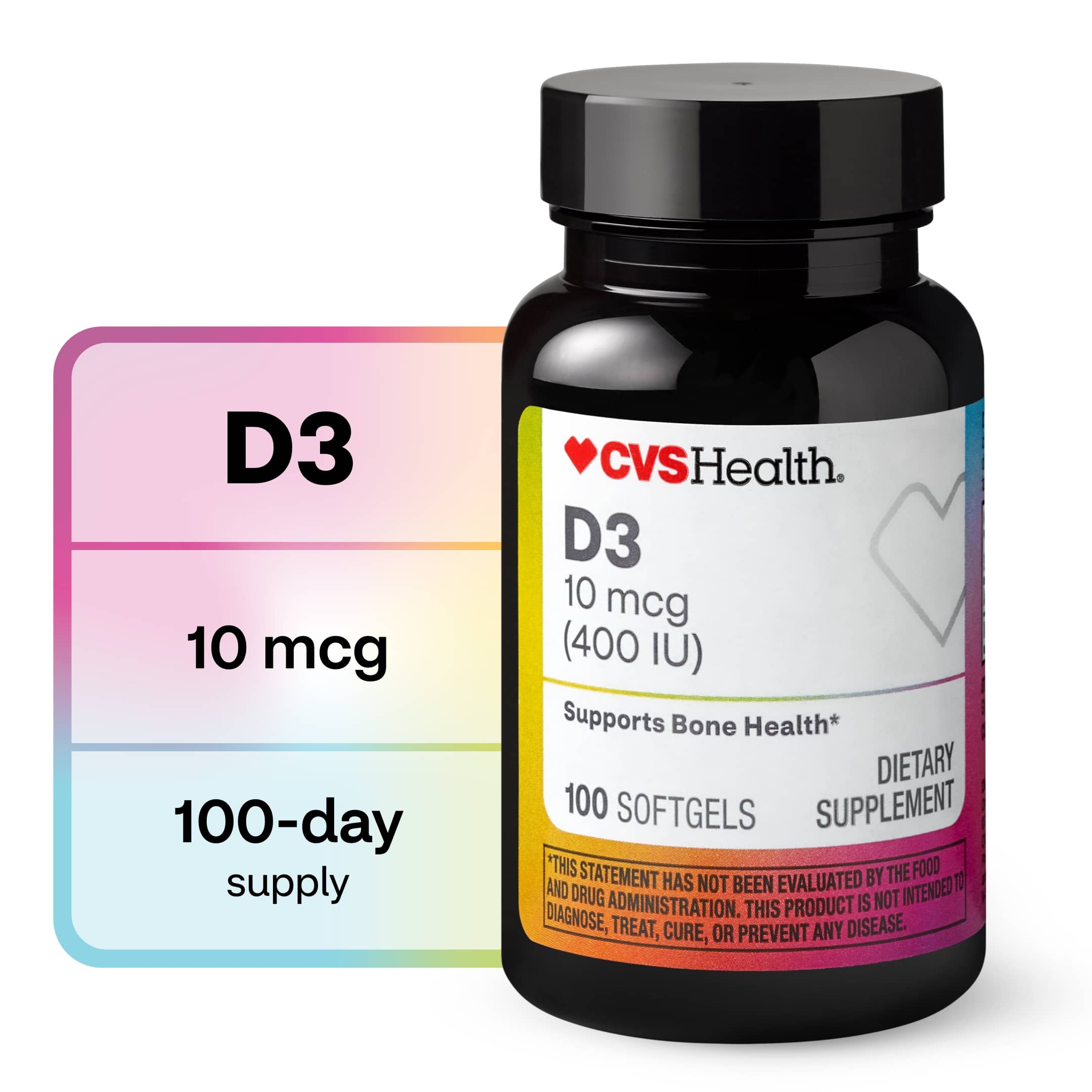 CVS Health Vitamin D Softgels 400IU, 100CT