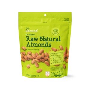 Gold Emblem Abound Unsalted Raw Natural Almonds, 16 OZ