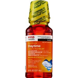 CVS Health, Non-Drowsy Daytime Cold & Flu Relief, Maximum Strength