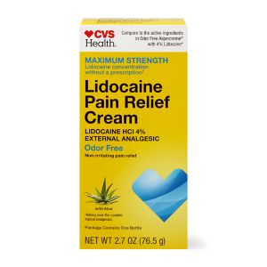 CVS Health Maximum Strength Lidocaine Pain Relief Cream, 2.7 Ounce