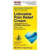 CVS Health Maximum Strength Lidocaine Pain Relief Cream, thumbnail image 2 of 4