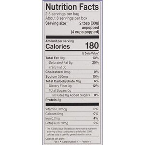 34 Microwave Popcorn Nutrition Label - Labels For Your Ideas