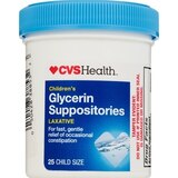 CVS Health Glycerin Suppositories Children's Laxative, 25 CT, thumbnail image 1 of 5
