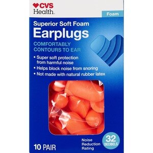 CVS Health Superior - Tapones de espuma suave para los oídos, 10 par