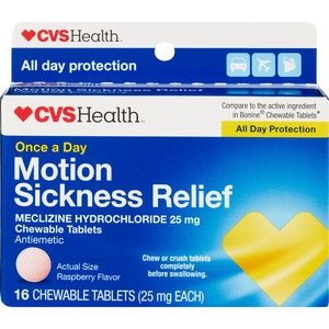 CVS Health Motion Sickness Relief Chewable Tablets