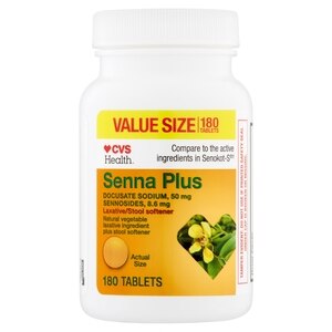  CVS Health Senna Plus Laxative/Stool Softener Tablets 