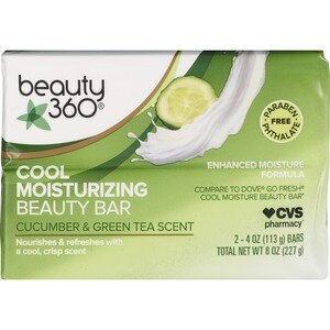 Beauty 360 Cool Moisturizing Cucumber & Green Tea Beauty Bar, 8 Oz - 4 Oz , CVS