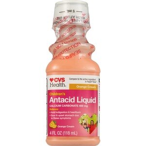 CVS Health Children's Antacid Liquid Orange Cream Flavor