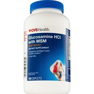 CVS Health Glucosamine HCI With MSM Caplets, 150 Ct