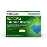CVS Health 12HR Maximum Strength Mucus DM Extended Release Tablets, thumbnail image 1 of 6