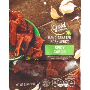 Gold Emblem - Charqui de cerdo con ajo picante hecho a mano, 2.85 oz