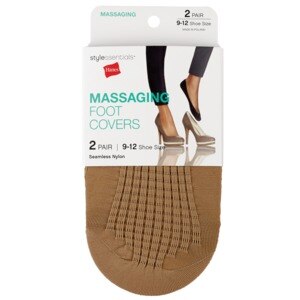 Style Essentials By Hanes Massaging Foot Covers, Size 9-12, Nude, 2 Ct , CVS