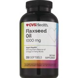 CVS Health Flaxseed Oil Softgels, 250 CT, thumbnail image 1 of 9