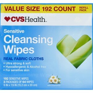 CVS Health Cleansing Wipes Refill Pack, 3 Pack, 64 Ct - 192 Ct