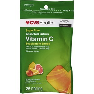 Cvs Health Sugar Free Vitamin C Supplement Drops Assorted All Natural Citrus Flavors