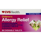 CVS Health Children's Allergy Relief Diphenhydramine HCl Chewable Antihistamine Tablets, thumbnail image 2 of 4