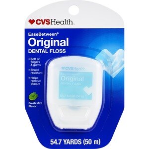 CVS Health EaseBetween Original Dental Floss, Fresh Mint, 50 M - 54.7 Yd