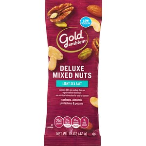 Gold Emblem Deluxe Light Sea Salt Mixed Nuts, No Peanuts, 1.5 Oz , CVS