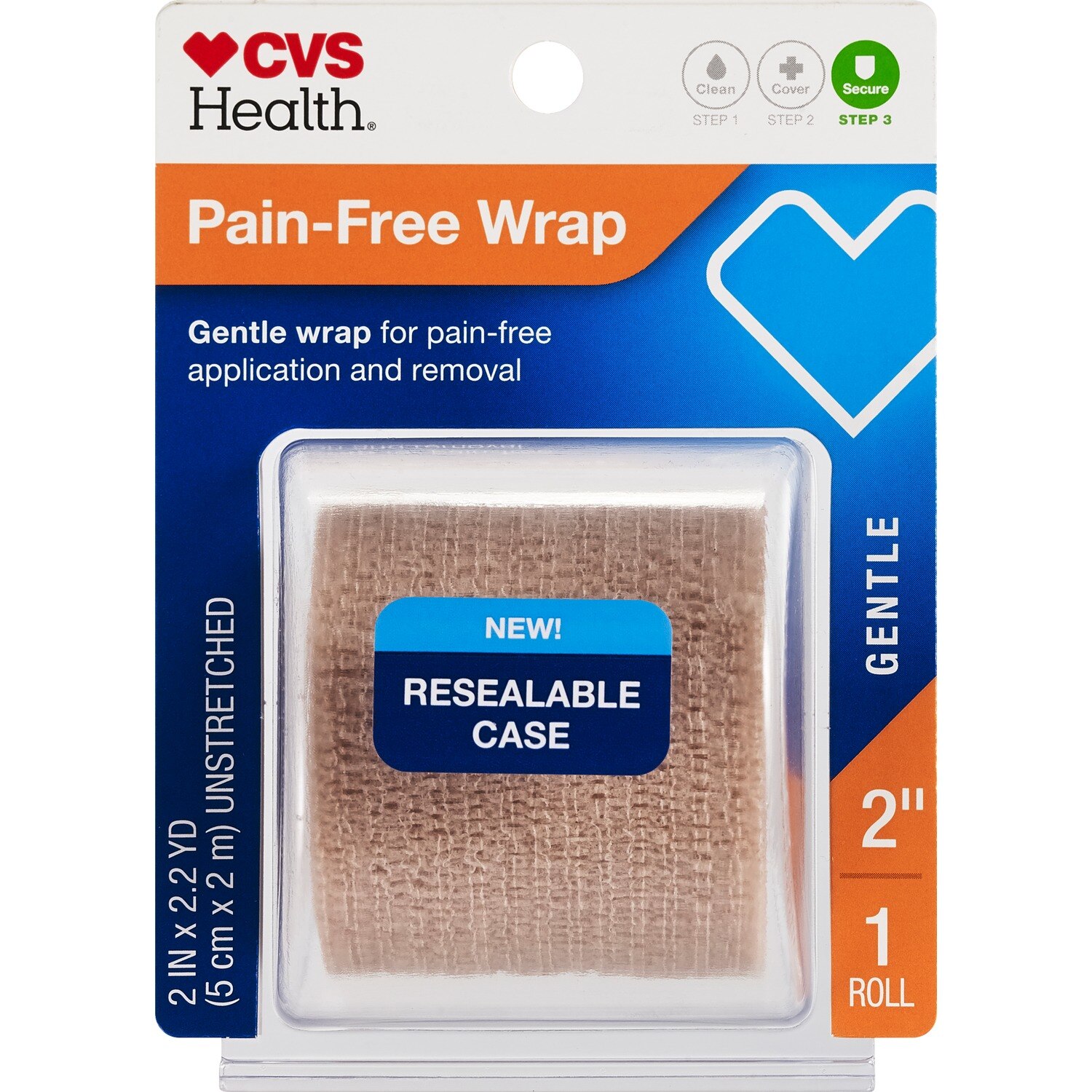 CVS Health Pain-Free Gentle Wrap, Beige, 1 Ct