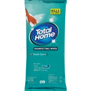 Total Home Disinfecting Wipes, Fresh Scent, 20 CT
