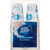Total Home - Vasos de papel decorados, 9 oz líq.