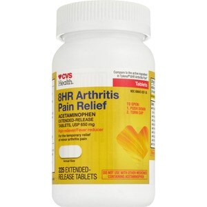 CVS Health 8HR Arthritis Pain Relief Acetaminophen 650 MG Caplets, 225 Ct